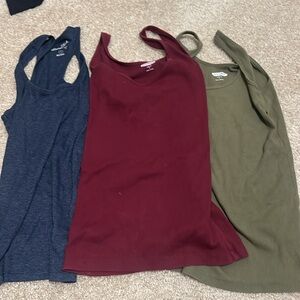Universal Thread Tank Tops - Blue, Red, Green